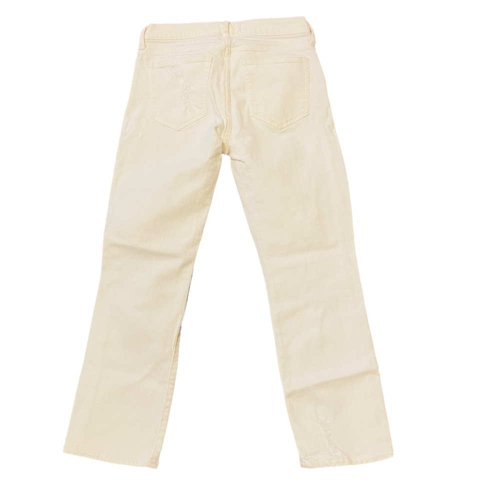 ⭐️ Gap Slim Crop White Distressed Boyfriend Jeans 24 - Picture 3 of 6